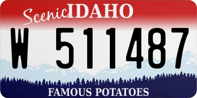 ID license plate W511487