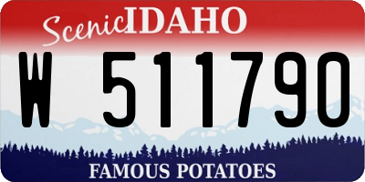 ID license plate W511790