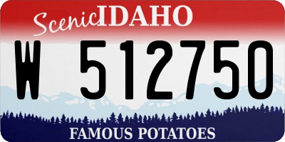ID license plate W512750