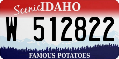 ID license plate W512822