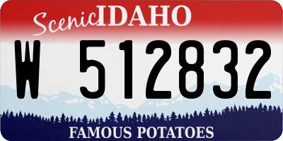 ID license plate W512832