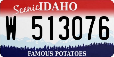 ID license plate W513076
