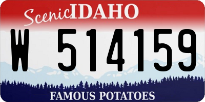 ID license plate W514159