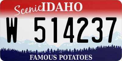 ID license plate W514237