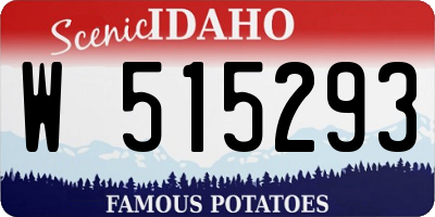 ID license plate W515293