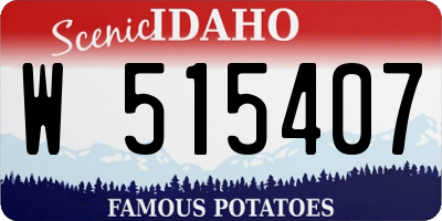 ID license plate W515407
