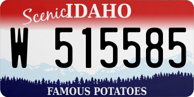 ID license plate W515585