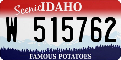 ID license plate W515762
