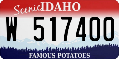 ID license plate W517400