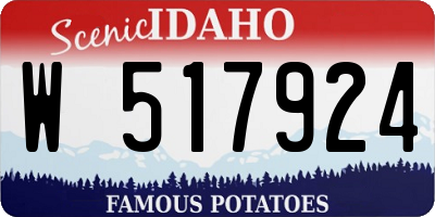 ID license plate W517924