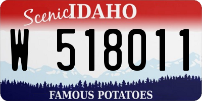 ID license plate W518011