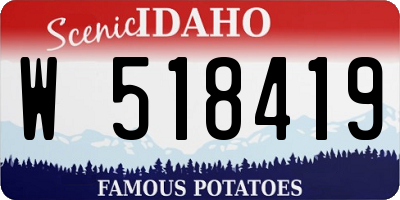 ID license plate W518419