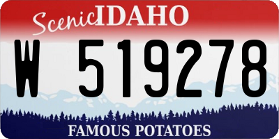 ID license plate W519278