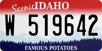 ID license plate W519642