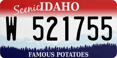 ID license plate W521755