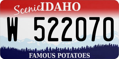 ID license plate W522070
