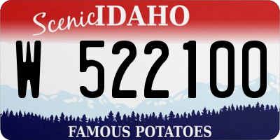 ID license plate W522100