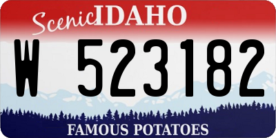 ID license plate W523182