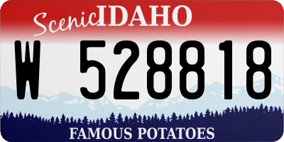 ID license plate W528818