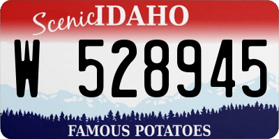 ID license plate W528945