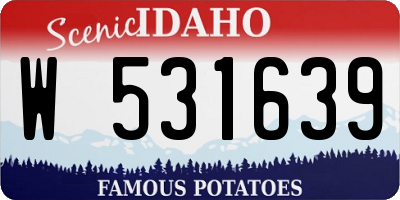 ID license plate W531639
