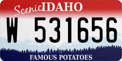 ID license plate W531656