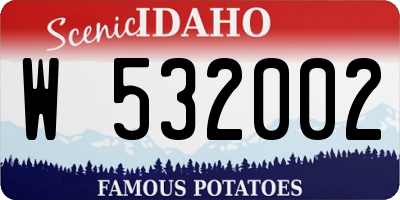 ID license plate W532002