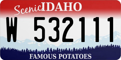 ID license plate W532111