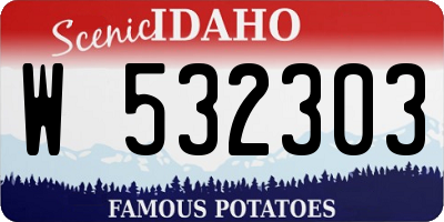 ID license plate W532303