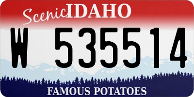 ID license plate W535514