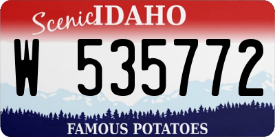 ID license plate W535772