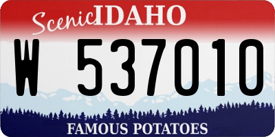 ID license plate W537010