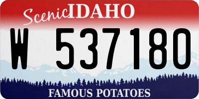 ID license plate W537180