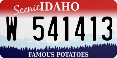 ID license plate W541413