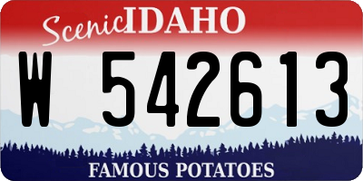 ID license plate W542613