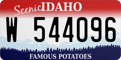 ID license plate W544096