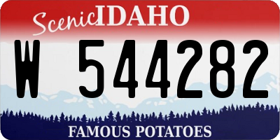 ID license plate W544282