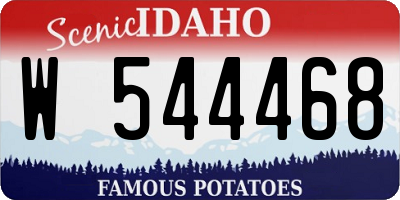 ID license plate W544468