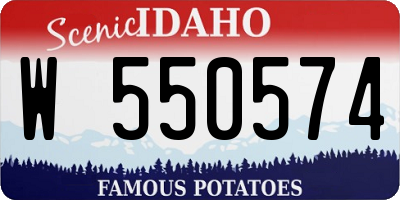 ID license plate W550574