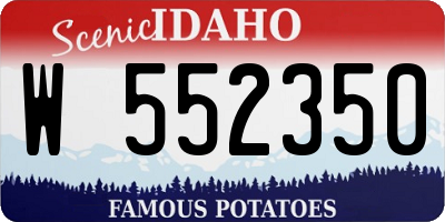 ID license plate W552350