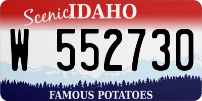 ID license plate W552730