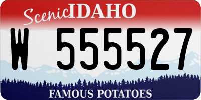 ID license plate W555527