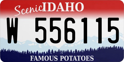 ID license plate W556115