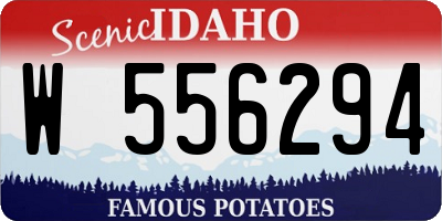 ID license plate W556294