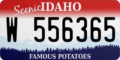 ID license plate W556365