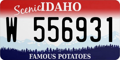 ID license plate W556931