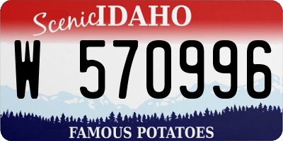 ID license plate W570996