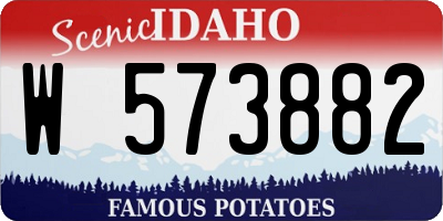 ID license plate W573882