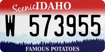 ID license plate W573955