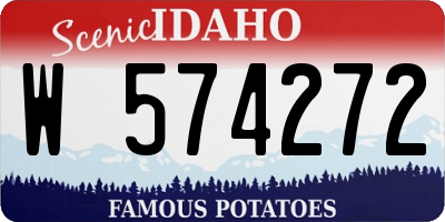 ID license plate W574272